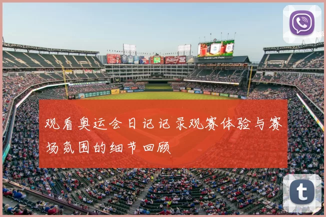 观看奥运会日记记录观赛体验与赛场氛围的细节回顾